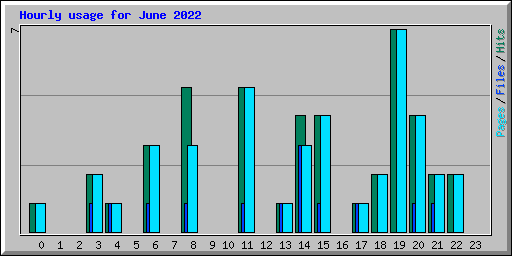 Hourly usage for June 2022