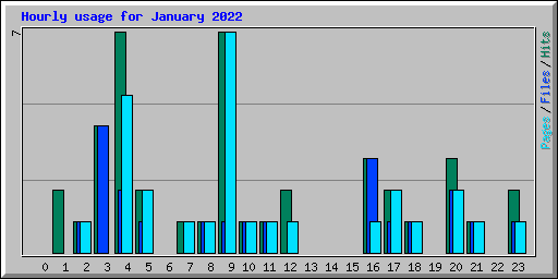 Hourly usage for January 2022