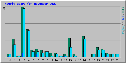 Hourly usage for November 2022